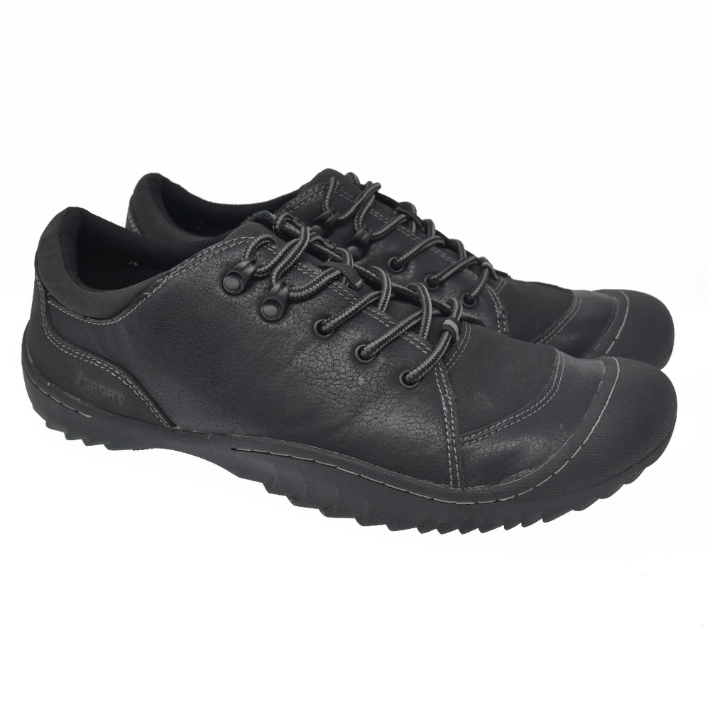 *Jsport Comfort Foam Sz 11.5M Black Oxford